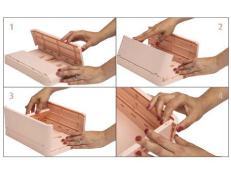 EXACOMPTA Boîte de rangement Smart Case Mini, nude