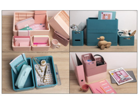 EXACOMPTA Boîte de rangement Smart Case Mini, nude