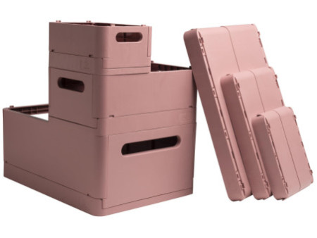 EXACOMPTA Boîte de rangement Smart Case Mini, vieux rose