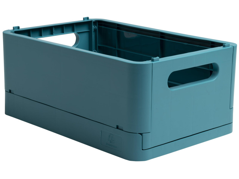 EXACOMPTA Boîte de rangement Smart Case Midi, bleu pacifique