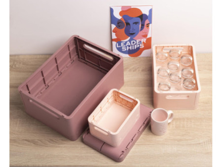 EXACOMPTA Boîte de rangement Smart Case Maxi, vieux rose