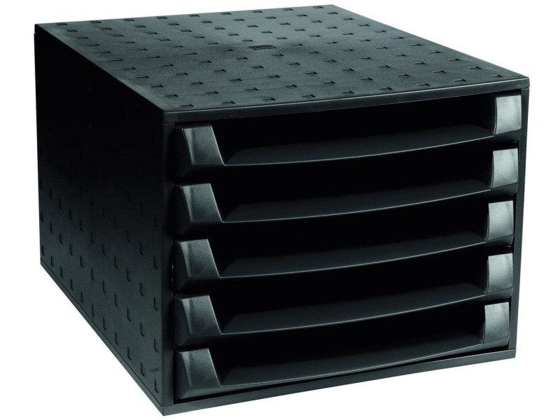 EXACOMPTA Module de classement THE BOX, 5 tiroirs, noir