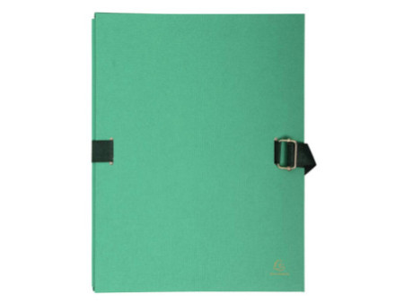EXACOMPTA Chemise à dos extensible, A4, carton, vert clair