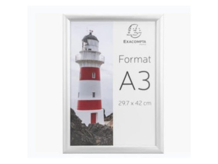 EXACOMPTA Cadre porte-affiche en aluminium, A3, argent