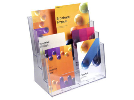 EXACOMPTA Distributeur de prospectus de table, multiformat