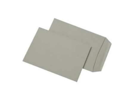 MAILmedia Pochettes d'expédition C5, collage humide, gris