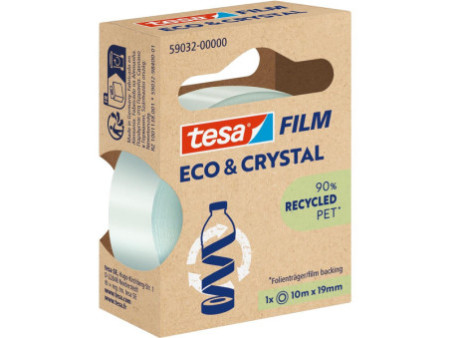 tesa Film ruban adhésif ECO & CRYSTAL, 19 mm x 10 m