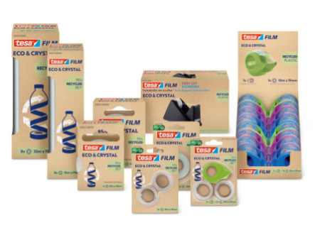 tesa Dévidoir de bureau Easy Cut Economy, équipé, noir
