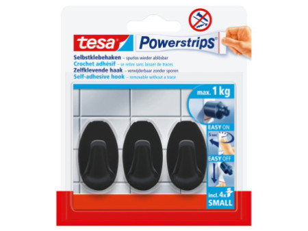 tesa Powerstrips Crochet adhésif SMALL oval rectangulaire