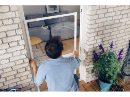 tesa Moustiquaire pour porte ALU FALT, anthracite