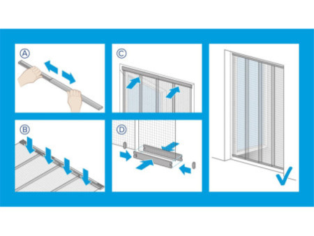 tesa Lamelles pour porte PREMIUM, 0,95 m x 2,20 m