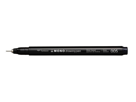 Tombow Feutre fin MONO drawing pen, largeur de tracé 005