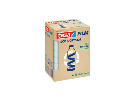 tesa Film ECO & CRYSTAL, 19 mm x 66 m, transparent