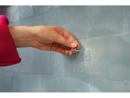 tesa Crochet Powerstrips WIRED HOOK SMALL, transparent
