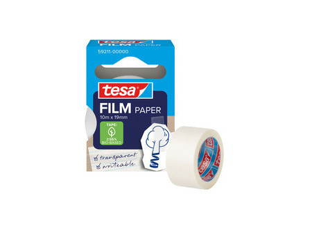 tesa Film PAPER, transparent, 19 mm x 10 m