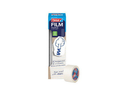 tesa Film PAPER, transparent, 19 mm x 10 m, Office Box