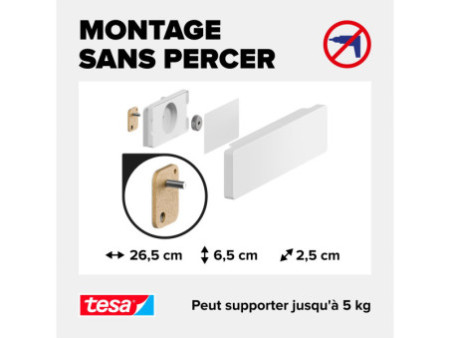 tesa KITCHEN Porte-couteaux, blanc