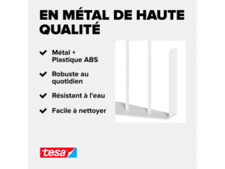 tesa KITCHEN Porte-rouleau de cuisine, blanc