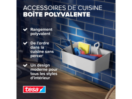 tesa KITCHEN Boîte de rangement, blanc