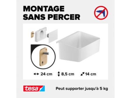 tesa KITCHEN Boîte de rangement, blanc