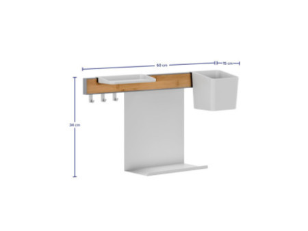 tesa KITCHEN Kit combi S, 6 pièces, blanc