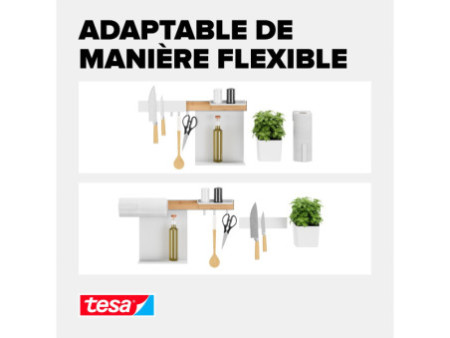 tesa KITCHEN Kit combi L, 8 pièces, blanc