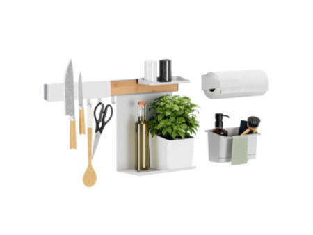 tesa KITCHEN Kit combi XL, 9 pièces, blanc