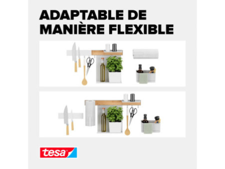 tesa KITCHEN Kit combi XL, 9 pièces, blanc