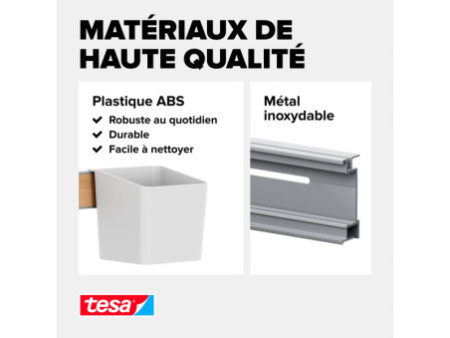 tesa KITCHEN Kit combi XL, 9 pièces, blanc