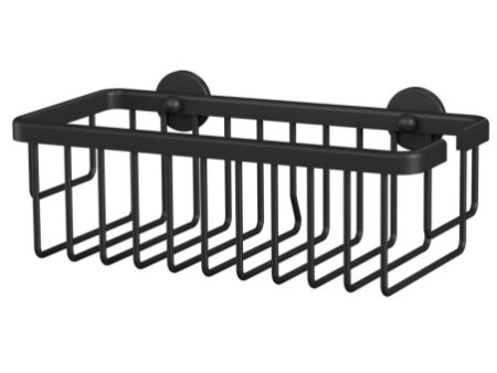 tesa Corbeille de douche MOON BLACK, 1 niveau, noir