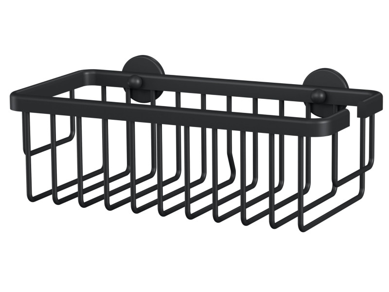 tesa Corbeille de douche MOON BLACK, 1 niveau, noir