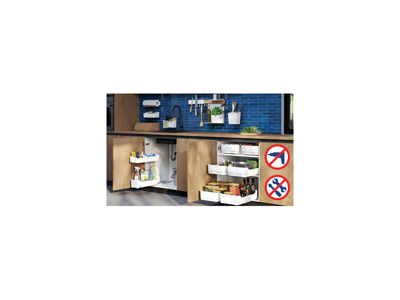 tesa KITCHEN Tiroir BOTTOM PULL-OUT, blanc