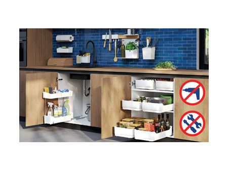 tesa KITCHEN Tiroir SIDE PULL-OUT, blanc