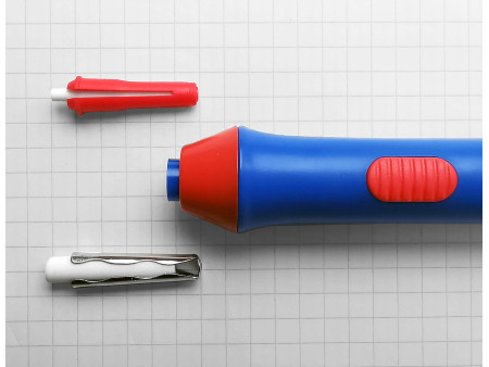 Läufer Gomme électrique, avec embout échangeable, bleu