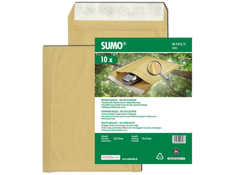 MAILmedia Pochette d'expédition rembourrée en papier SUMO