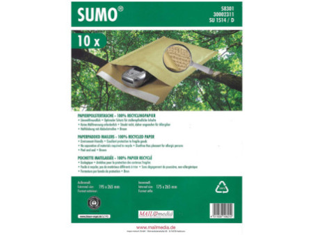 MAILmedia Pochette d'expédition rembourrée en papier SUMO