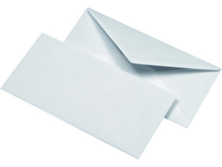 MAILmedia Enveloppe, rembourrage de soie, format long, blanc