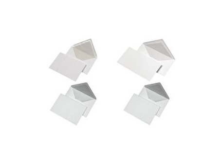 MAILmedia Enveloppe, rembourrage de soie, B6, blanc