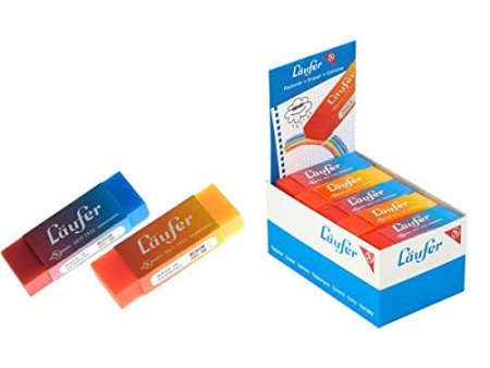 Läufer Gomme en plastique PLAST COLOR, en présentoir de 20