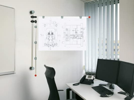 MAUL Porte-plans 'Wandpresenter', gris