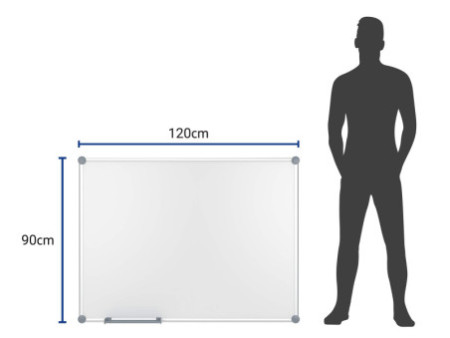 MAUL Tableau Blanc 2000 MAULpro, (L)1.200 x (H)900 mm, gris
