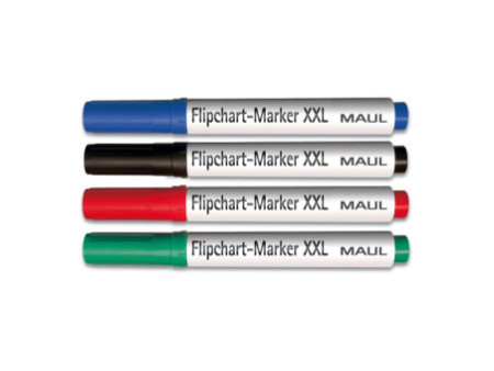 MAUL Marqueur pour chevalet XXL, assorti, set de 4 pièces