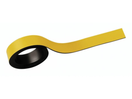 MAUL Bandes magnétiques, (l)15 mm x (L)1.000 mm, jaune