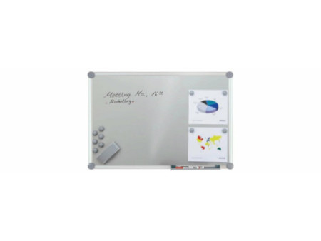 MAUL Tableau mural Blanc 2000 MAULpro, kit complet 'argent'