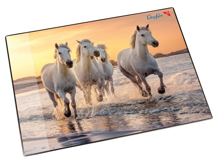 Läufer Sous-main Chevaux sur la plage, 400 x 530 mm