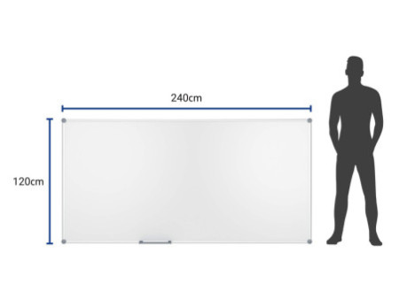 MAUL Tableau Blanc 2000 MAULpro, (L)2.400 x (H)1.200 mm