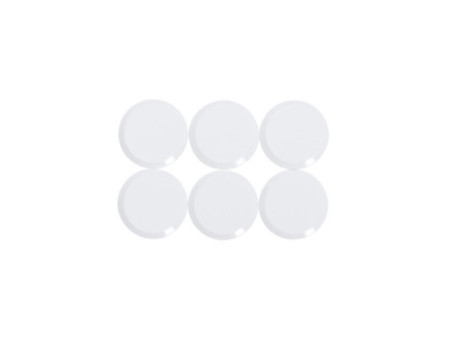MAUL Aimant rond à facettes MAULpro, diamètre: 20 mm, blanc