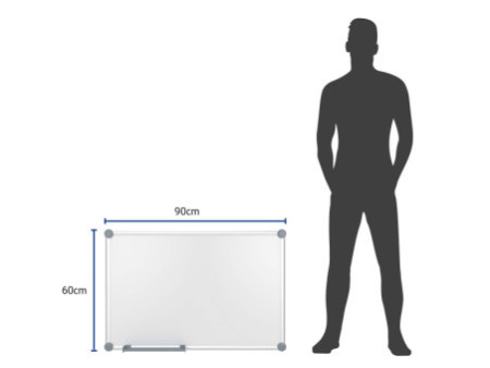 MAUL Tableau mural blanc 2000 MAULpro, (L)900 x (H)600 mm