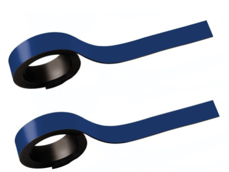 MAUL Bandes magnétiques, (l)5 mm x (L)1.000 mm, bleu