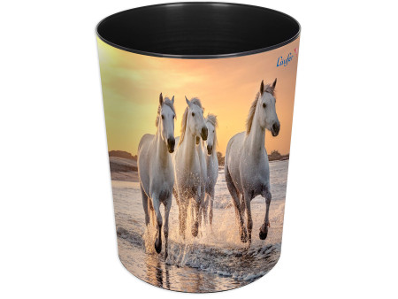 Läufer Corbeille à papier Chevaux sur la plage